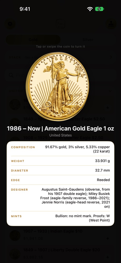 Melt value for 40+ coins